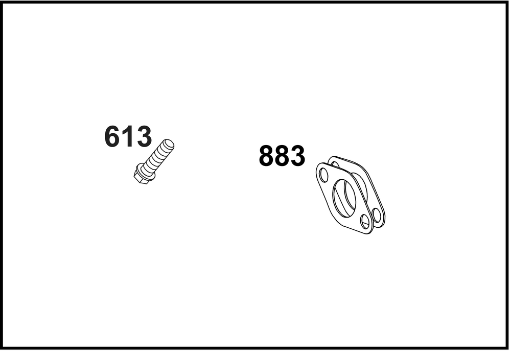 Exhaust Group Diagram and Parts List for 40U777-0003-B5 400000 - 699999 Briggs and Stratton Engine
